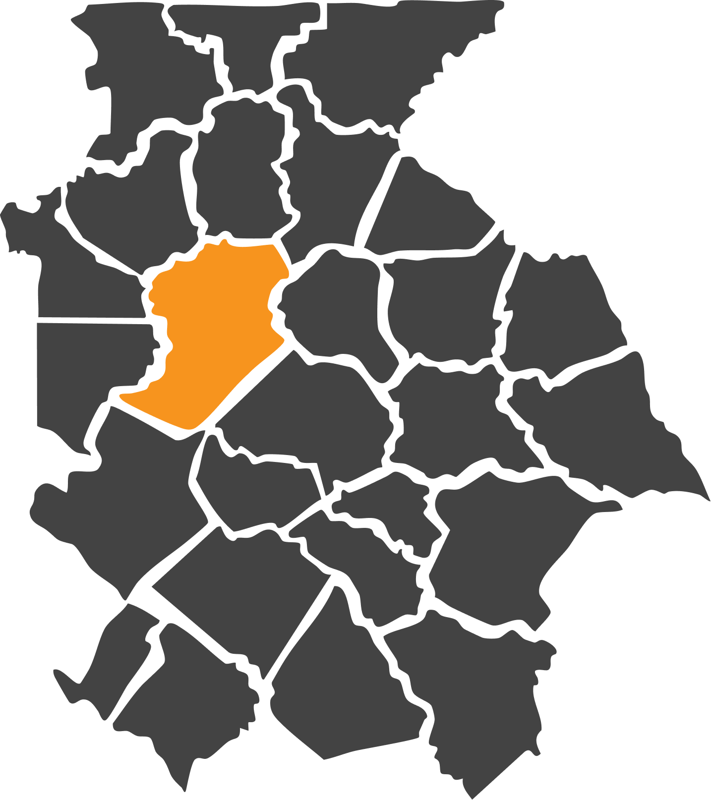 Hall County highlighted on map