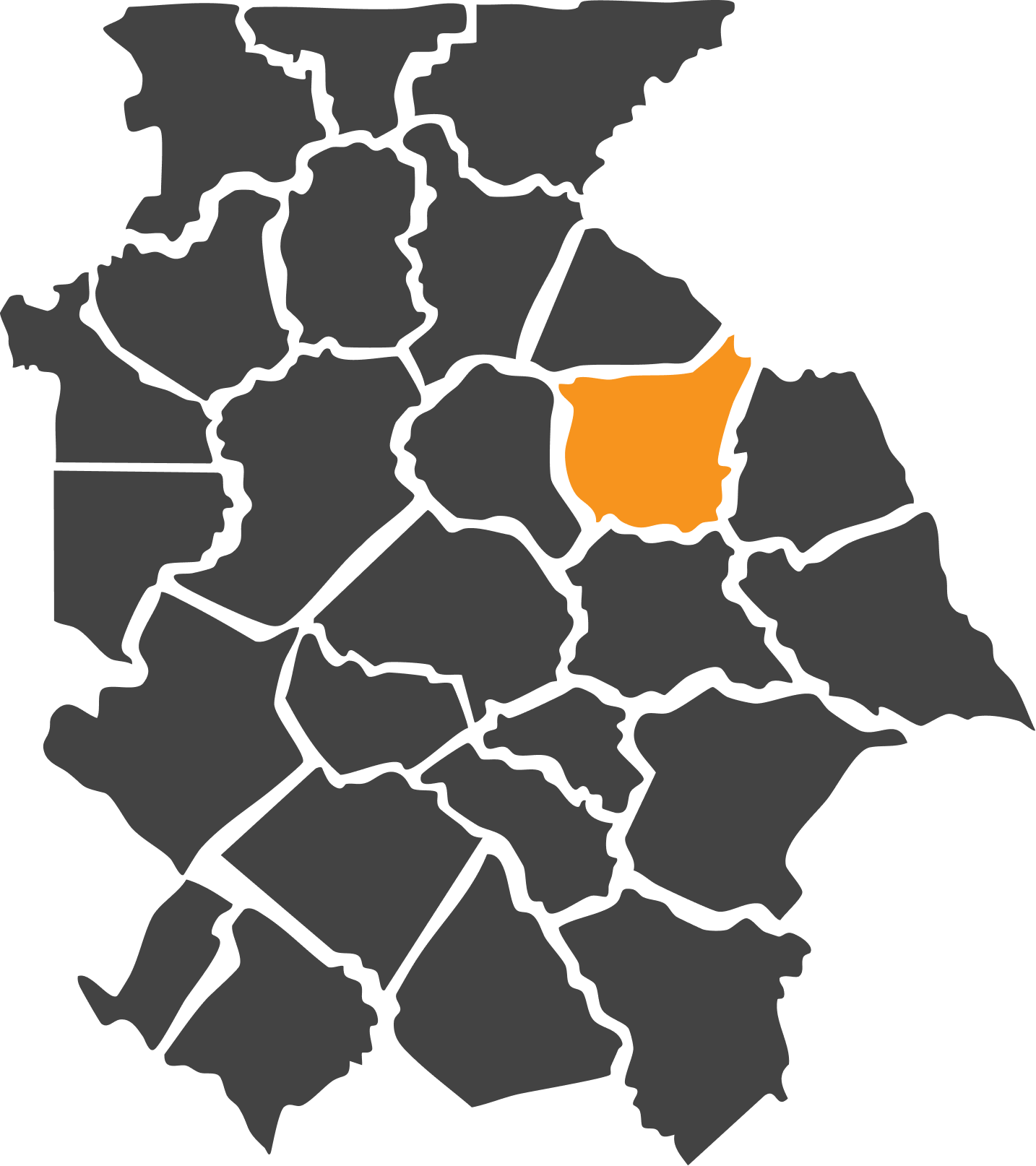 Franklin County highlighted on map